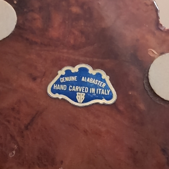 Vintage MCM Alabaster Ash Tray "Made In Italy" - Picture 4 of 7